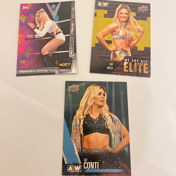 WWE Other - TAY MELO Wrestling Trading Cards Set (3)